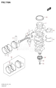 DF150A From 15003F-910001 (E03)  2019 drawing CRANKSHAFT