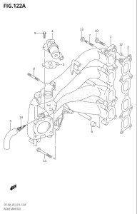 14003F-410001 (2014) 140hp E03-USA (DF140AT) DF140A drawing INTAKE MANIFOLD