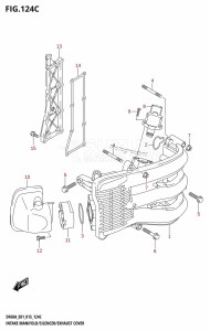 DF60A From 06002F-510001 (E01 E40)  2015 drawing INTAKE MANIFOLD /​ SILENCER /​ EXHAUST COVER (DF40ATH:E01)