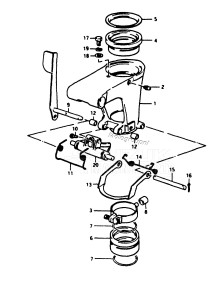 DT7.5 From c-10001 ()  1982 drawing SWIVEL BRACKET