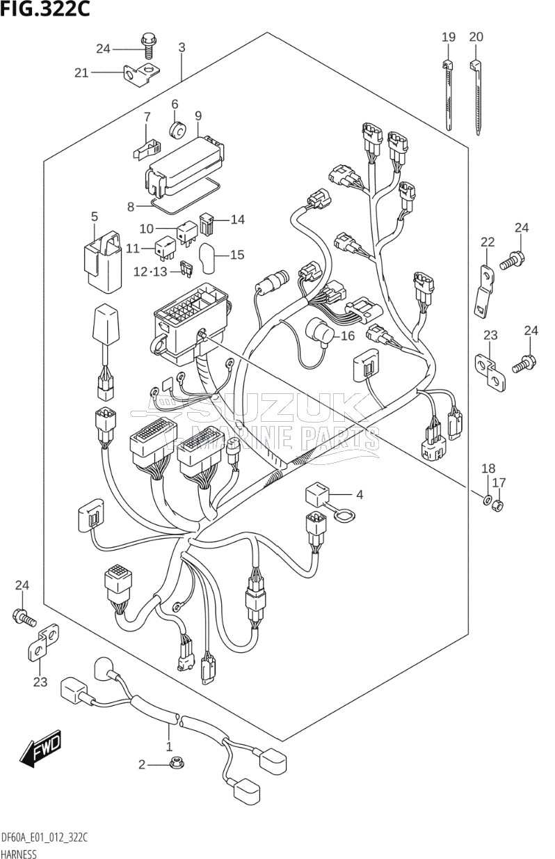 HARNESS (DF40AST:E34)