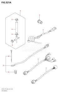 DF175T From 17502F-210001 (E03)  2012 drawing OPT:HARNESS (DF150T:E03)