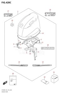 DF175AP From 17503P-910001 (E01 E40)  2019 drawing ENGINE COVER (DF175AP:E01)