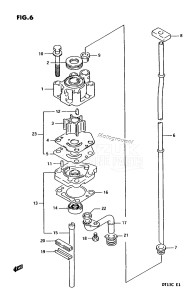 DT15C From 01502-351001 ()  1993 drawing WATER PUMP