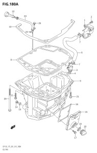 15002F-310001 (2013) 150hp E01 E40-Gen. Export 1 - Costa Rica (DF150T) DF150 drawing OIL PAN