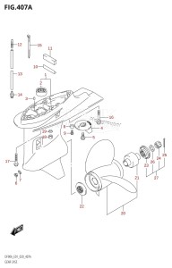 DF100B From 10004F-140001 (E01 E40)  2021 drawing GEAR CASE (DF70A,DF90A,DF100B)