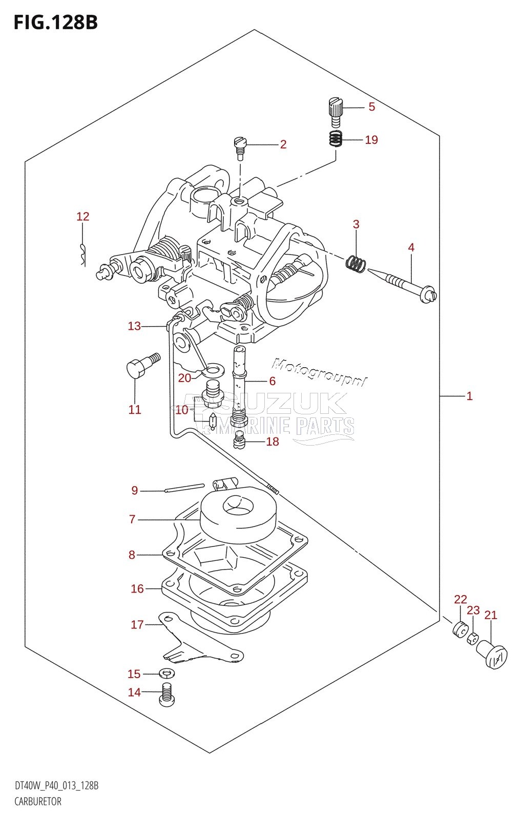 CARBURETOR (DT40W:P90)