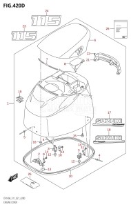 DF115AST From 11504F-140001 (E03)  2021 drawing ENGINE COVER ((DF115AT,DF115AZ):020)