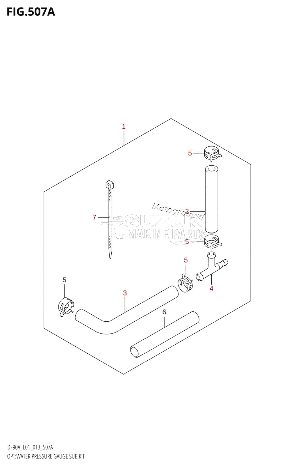 OPT:WATER PRESSURE GAUGE SUB KIT