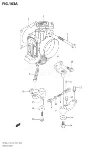 11503F-310001 (2013) 115hp E01 E40-Gen. Export 1 - Costa Rica (DF115AT) DF115A drawing THROTTLE BODY