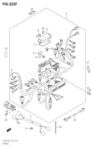 DF140AZ From 14003Z-410001 (E01)  2014 drawing HARNESS (DF115AZ:E40)