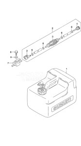 DF 9.9B drawing Fuel Tank