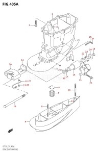 DF250 From 25001F-880001 (E01 E40)  2008 drawing DRIVE SHAFT HOUSING (X-TRANSOM,XX-TRANSOM)