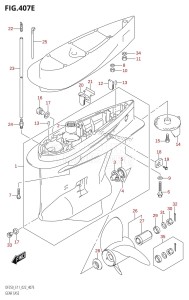 DF250Z From 25003Z-040001 (E40)  2020 drawing GEAR CASE (DF225Z)