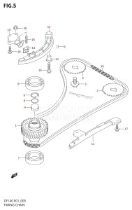 DF140 From 14001F-880001 (E01 E40)  2008 drawing TIMING CHAIN