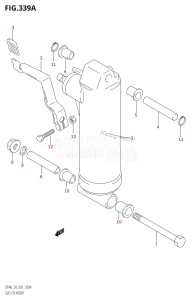 DF50 From 05001F-371001 (E01 E40)  2003 drawing GAS CYLINDER ((DF40QH,DF50QH):(X,Y))