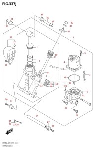 DF115AZ From 11503Z-710001 (E11 E40)  2017 drawing TRIM CYLINDER (DF140AZ:E40)