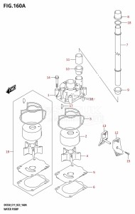 DF250 From 25003F-240001 (E11 E40)  2022 drawing WATER PUMP (E01,E11)