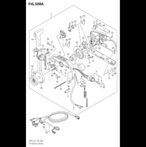 08002F-810001 (2018) 80hp E01 E40-Gen. Export 1 - Costa Rica (DF80AT) DF80A drawing OPT:REMOTE CONTROL