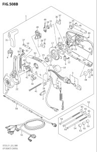 22503Z-340001 (2023) 225hp E11 E40-Gen. Export 1-and 2 (DF225Z) DF225Z drawing OPT:REMOTE CONTROL (022,023)