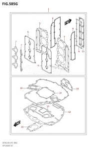 DF250T From 25004F-510001 (E03)  2015 drawing OPT:GASKET SET (DF250ST:E03)