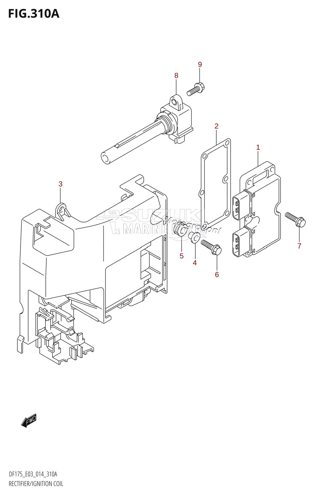 RECTIFIER /​ IGNITION COIL (DF150T:E03)