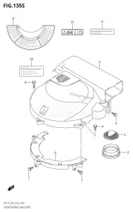 DF175ZG From 17502Z-410001 (E01 E40)  2014 drawing SILENCER /​ RING GEAR COVER (DF175ZG:E40)