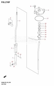 DF60A From 06003F-410001 (E01 E40)  2014 drawing SHIFT ROD (DF60AVTH:E40)