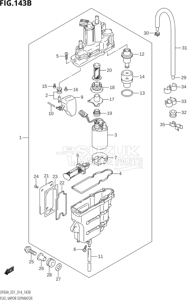 FUEL VAPOR SEPARATOR (DF40AQH:E01)