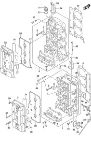 DF 300B drawing Cylinder Head