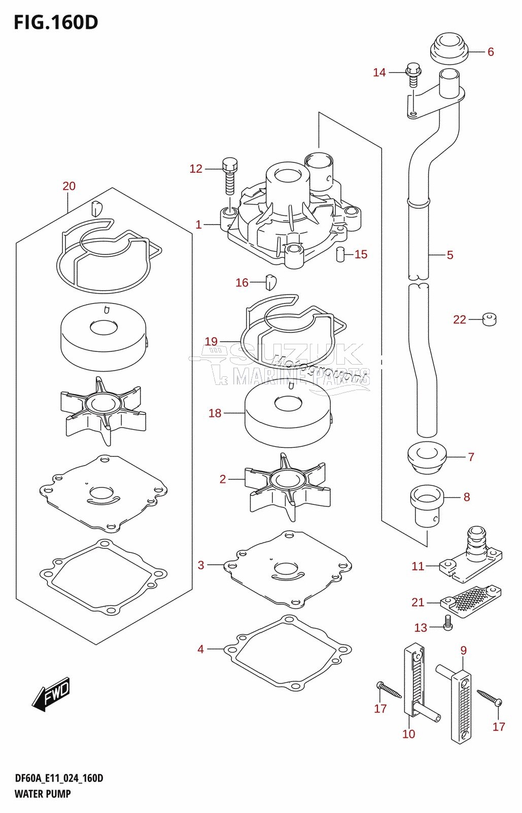 WATER PUMP (DF40ASVT,DF50AVT,DF60AVT)