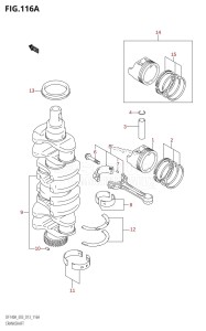 DF140AZ From 14003Z-310001 (E03)  2013 drawing CRANKSHAFT