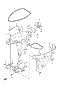 DF 9.9A drawing Side Cover w/Remote Control