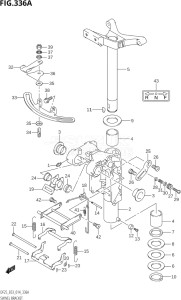 02503F-410001 (2014) 25hp E03-USA (DF25  DF25A    DF25AT    DF25ATH    DF25Q  DF25R) DF25 drawing SWIVEL BRACKET (DF25:E03)