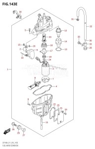 DF115AZ From 11503Z-610001 (E01 E3 E11 E40)  2016 drawing FUEL VAPOR SEPARATOR (DF115AZ:E40)