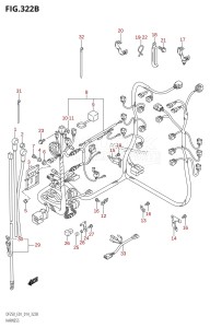 DF225Z From 22503Z-410001 (E01 E40)  2014 drawing HARNESS (DF200T:E40)