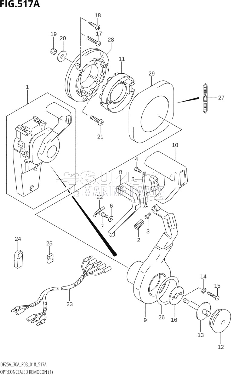 OPT:CONCEALED REMOCON (1) (DF25AT,DF30AT)