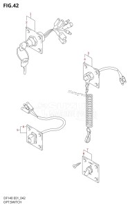 DF140 From 14001F-251001 (E01)  2002 drawing OPT:SWITCH