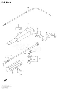 00993F-310001 (2013) 9.9hp P03-U.S.A (DF9.9TH) DF9.9 drawing TILLER HANDLE