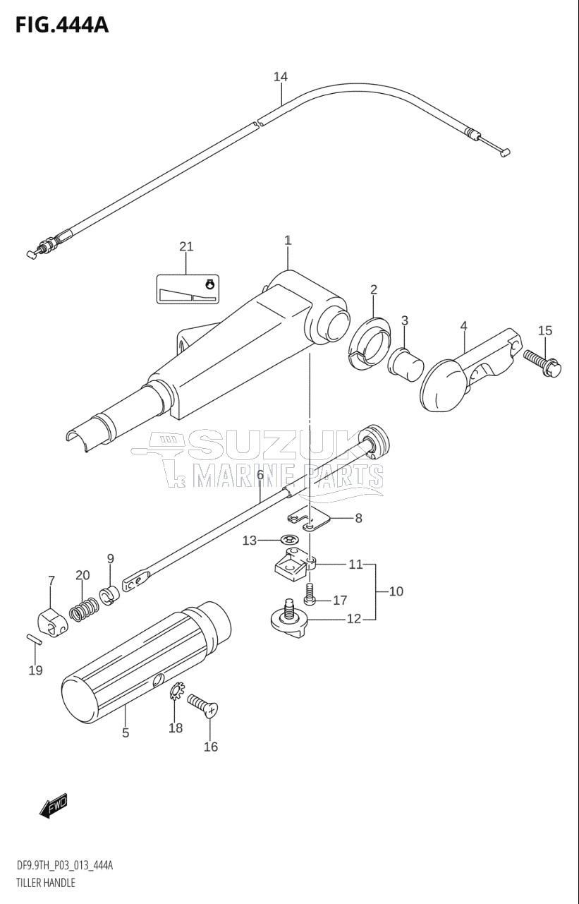 TILLER HANDLE