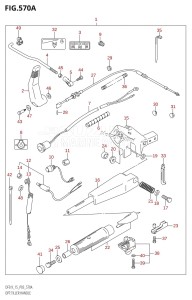 DF9.9 From 00993F-010001 (P03)  2010 drawing OPT:TILLER HANDLE (DF9.9R:K4)