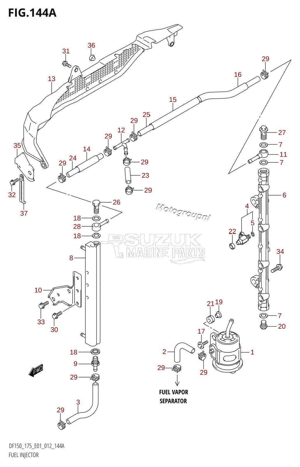 FUEL INJECTOR (DF150T:E01)