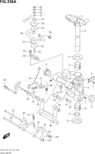 02504F-610001 (2016) 25hp P03-U.S.A (DF25A  DF25AQ  DF25AR  DF25AT  DF25ATH) DF25A drawing SWIVEL BRACKET (DF25A:P03)