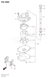 DF90A From 09003F-240001 (E11 E40)  2022 drawing WATER PUMP (DF70A:E01)