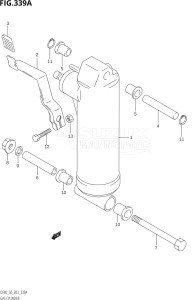 04001F-780001 (2007) 40hp E03-USA (DF40TK7) DF40 drawing GAS CYLINDER ((DF40QH,DF50QH):(X,Y))