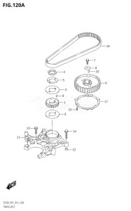 00995F-410001 (2014) 9.9hp P01-Gen. Export 1 (DF9.9B  DF9.9BR  DF9.9BT) DF9.9B drawing TIMING BELT