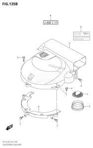 DF175T From 17502F-610001 (E03)  2016 drawing SILENCER /​ RING GEAR COVER (DF150TG:E03)