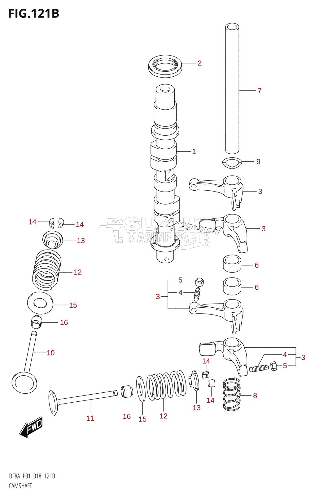 CAMSHAFT (DF8AR,DF9.9AR)