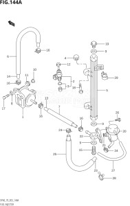 06001F-861001 (1998) 60hp E03-USA (DF60TW) DF60 drawing FUEL INJECTOR (W,X)