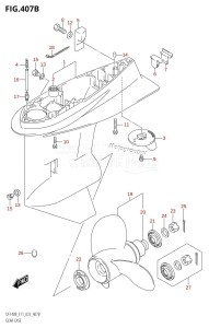 DF115BT From 11506F-240001 (E11 E40)  2022 drawing GEAR CASE ((DF140BZ,DF115BZ):E11)